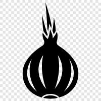 vegetable, bulb, onion, cooking icon svg