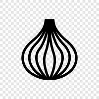 vegetable, cooking, onions, garlic icon svg