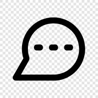 verbal, written, dialogue, discussion icon svg