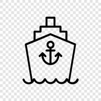 vessel, boat, ocean, travel icon svg