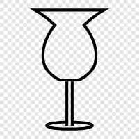 Vessel, drinking, wine, glass icon svg