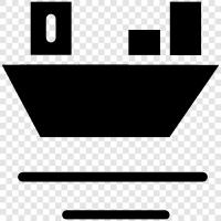 vessel, ocean, sail, voyage icon svg