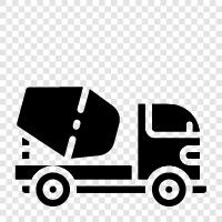 Vibrating Concrete Mixer, Concrete Mixing, Portable Con, Concrete Mixer icon svg