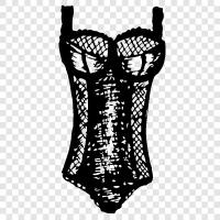 Victorian, lingerie, iç çamaşırları, vücut ikon svg