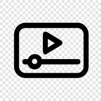 video, clip, movie, footage icon svg