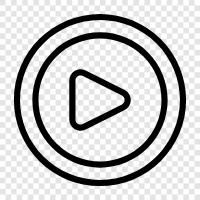 video button, play video, play video online, online video icon svg