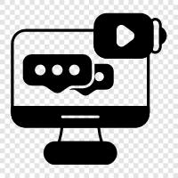 video call, video conference, conference, screen sharing icon svg