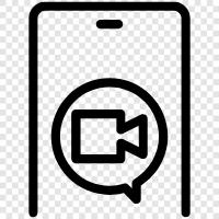 video call, video chat, video call service, video chat service icon svg