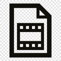 video clip, movie, movie clip, video icon svg