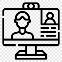 Video Conference, Teleconference, Video Meeting, Remote Desktop icon svg