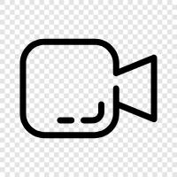 Videokonferenzen, VideoChat, Videoanruf, VideoMessaging symbol