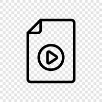 video, video file, movie, motion picture icon svg