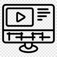 video editor, video maker, video production, video editor software icon svg