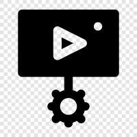 video effects, video editing, video production video setting, video setting icon svg