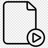 video file, movie file, image file, picture file icon svg