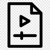 Video File Format, Video File Formats, Video File icon svg