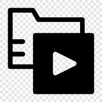 Video Files, Movie Files, Movie Folder, Videos icon svg