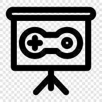 video game, electronic game, console game, screen game icon svg