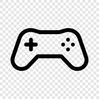 video games, computer games, console games, mobile games icon svg