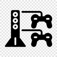 video games, pc games, console games, mobile games icon svg