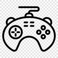 video games, racing games, action games, adventure games icon svg