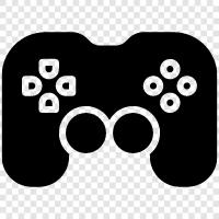 video games, action games, adventure games, puzzle games icon svg