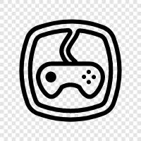 Video Games, Console Games, PC Games, Game icon svg