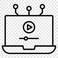 Video Lecturer, Online Lecturer, Online Video Lecture, Educational Video icon svg