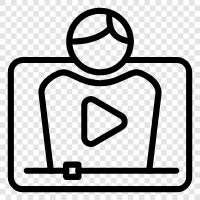 video lectures, online video courses, online video tutorials, online video courses for icon svg