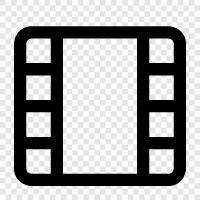 video, frames, images, graphics icon svg