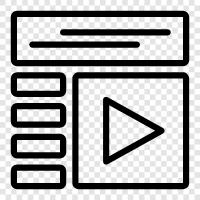 video podcast, podcast video production, podcast video hosting, podcast video player icon svg