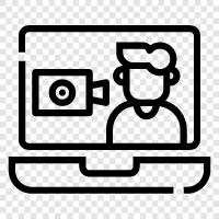 video, footage, recording, camcorder icon svg