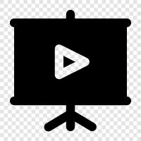 video tutorials, online video, video lessons, online education icon svg