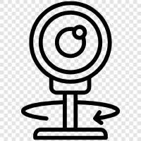 webcam, chatten, online, webcam software symbol