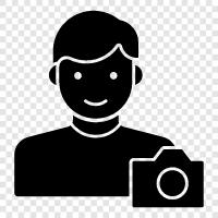 videographer, photographer, filmmaker, cinematographer icon svg