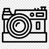 vintage cameras, antique cameras, classic camera lenses, old cameras icon svg