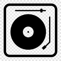 vinyl, music, records, turntable icon svg