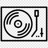 vinyl, record player, records, music icon svg