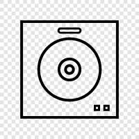 vinyl, records, spinning, gramophone icon svg