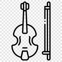 violin music, violin making, violin strings, violin tuning icon svg