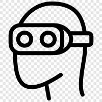 Virtual Reality Headset, Oculus Rift, HTC Vive, VR Headset icon svg