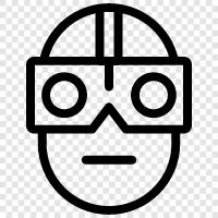 virtual reality helmet, virtual reality headset, virtual reality goggles, virtual reality game icon svg