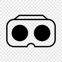 Virtual Reality, Google Cardboard, Samsung Gear VR, Oculus Rift symbol