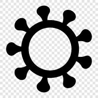 virus, respiratory, infection, disease icon svg