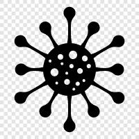 virus, respiratory, cause, pneumonia icon svg