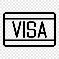 Visa, credit card, plastic, plastic card icon svg