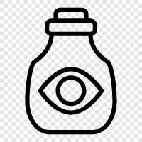 vision, eyesight, eyeballs, optic nerve icon svg