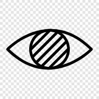 vision problems, vision problems with glasses, vision problems with contacts, double vision Значок svg