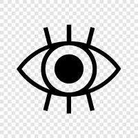 vision, optics, retina, retinal icon svg