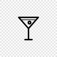 Votka, Gin, Dry Martini, Tatlı Martini ikon svg